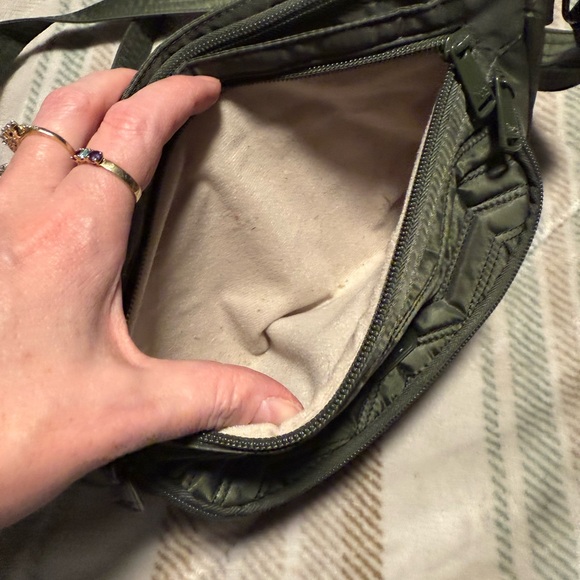 Lug Mambo Olive Green Nylon Crossbody Bag. - Picture 3 of 8